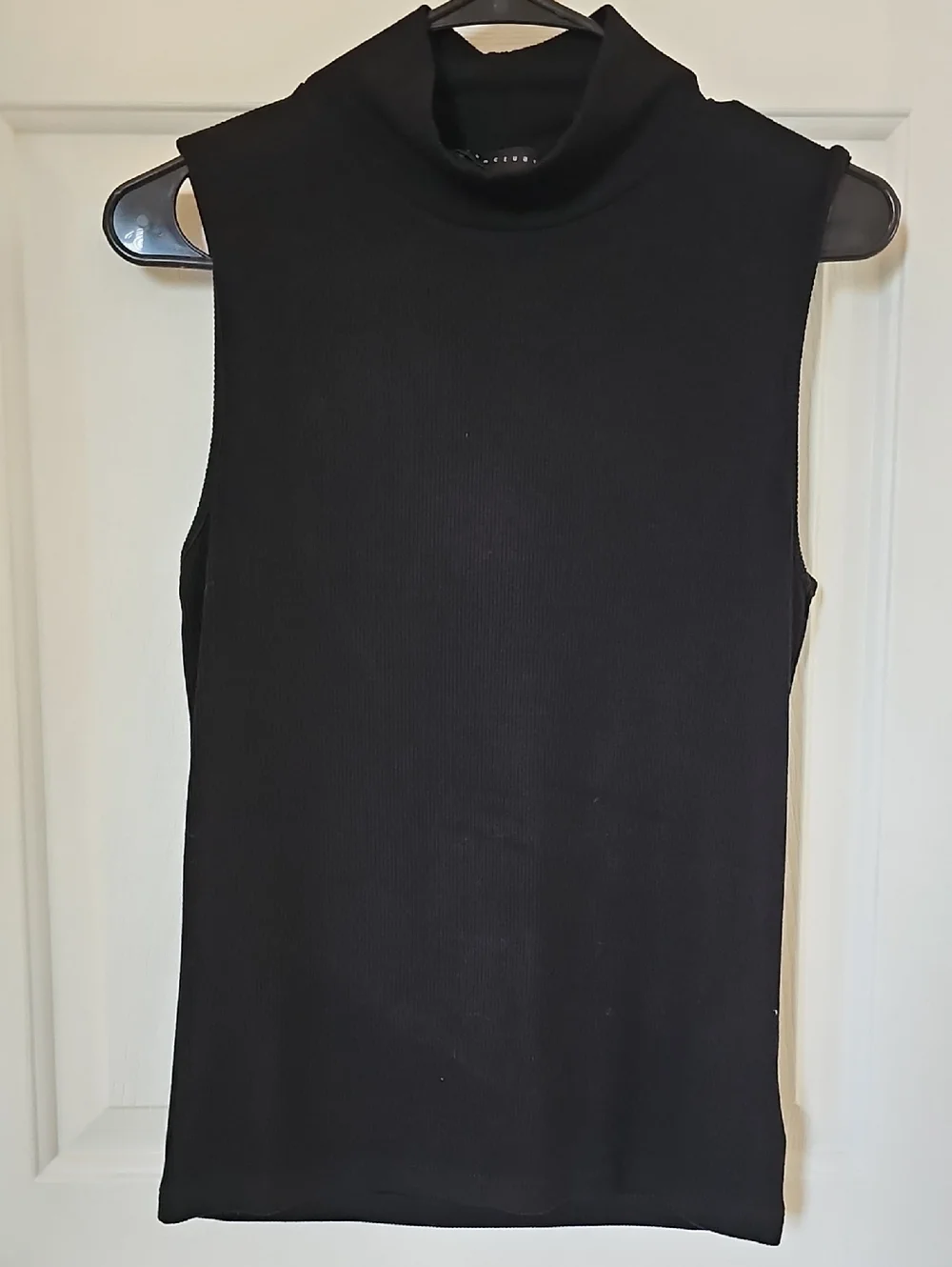 Sanctuary Sleeveless Black Mock Neck Tank - Picture 1 of 3